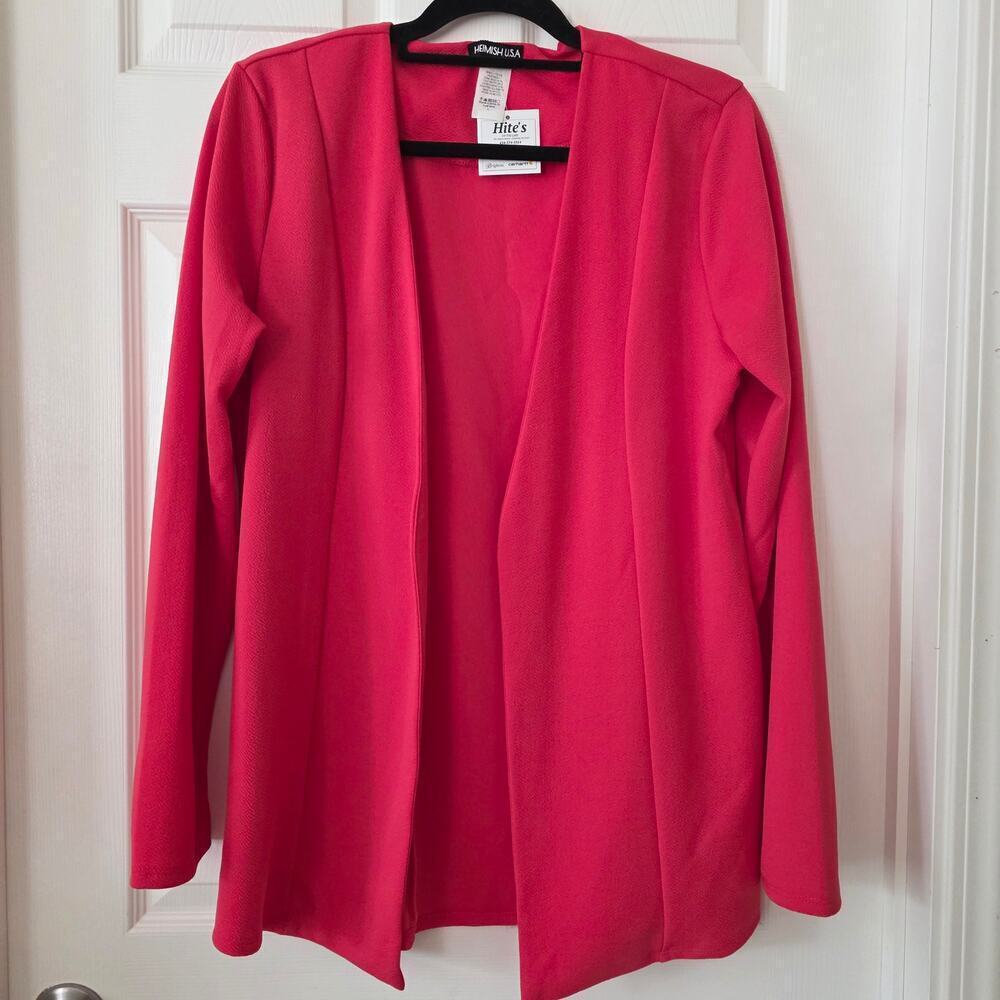 Heimish USA Fuchsia Open Front Cardigan Women's Size Large